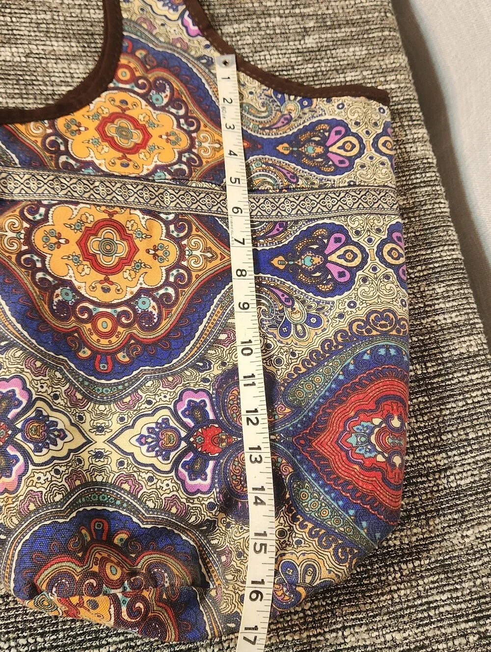 Ewedoos Yoga Mat Bag Outside Pocket Paisley Boho Carnival